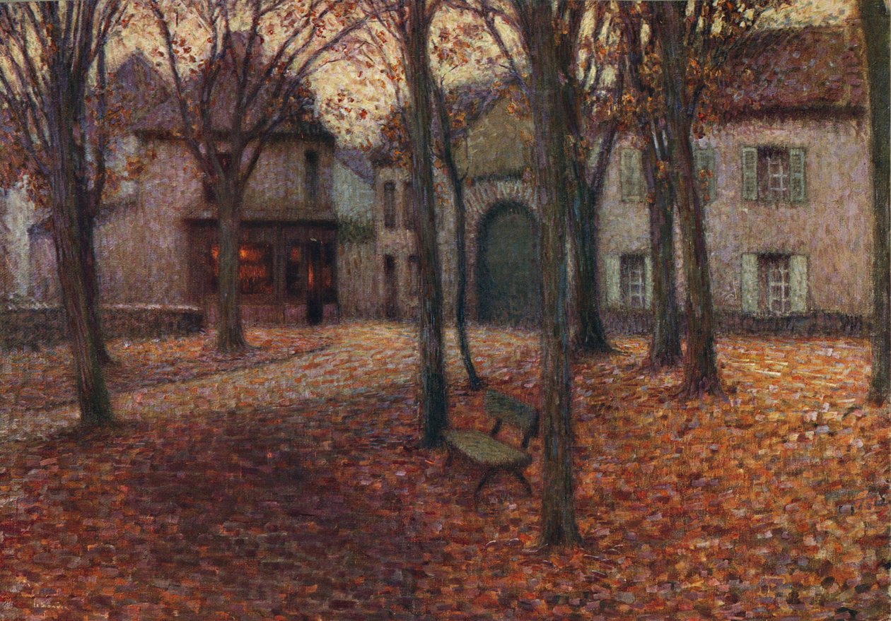 El Pueblo en Otoño, c. 1915 de Henri Eugene Le Sidaner