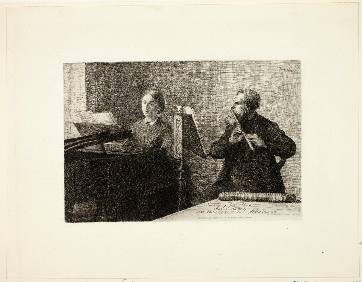 Una pieza de Schumann de Henri Fantin-Latour