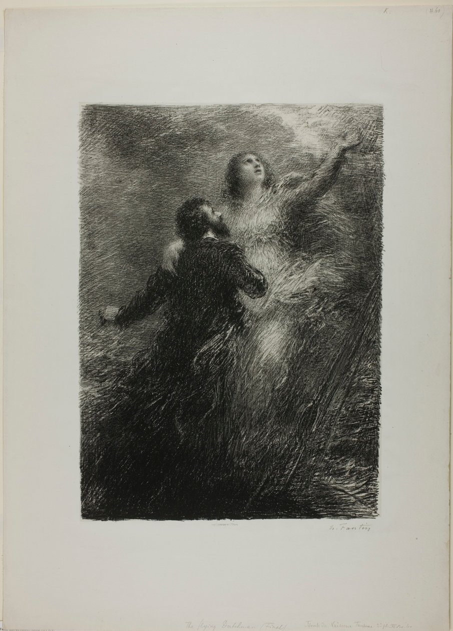 Final del Holandés Errante, segunda lámina de Henri Fantin-Latour