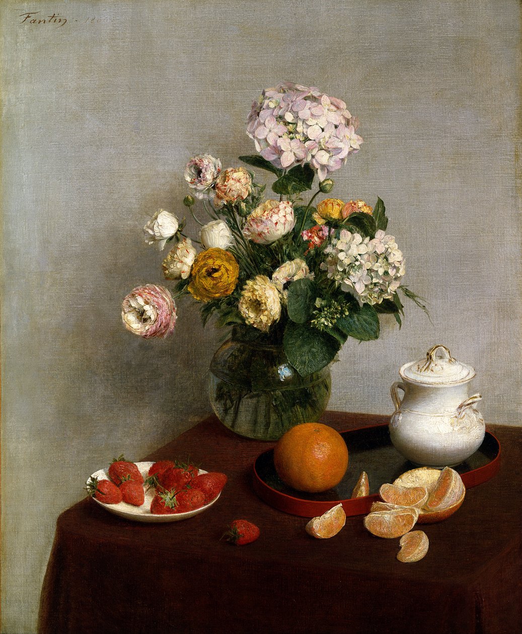 Flores y frutas de Henri Fantin-Latour