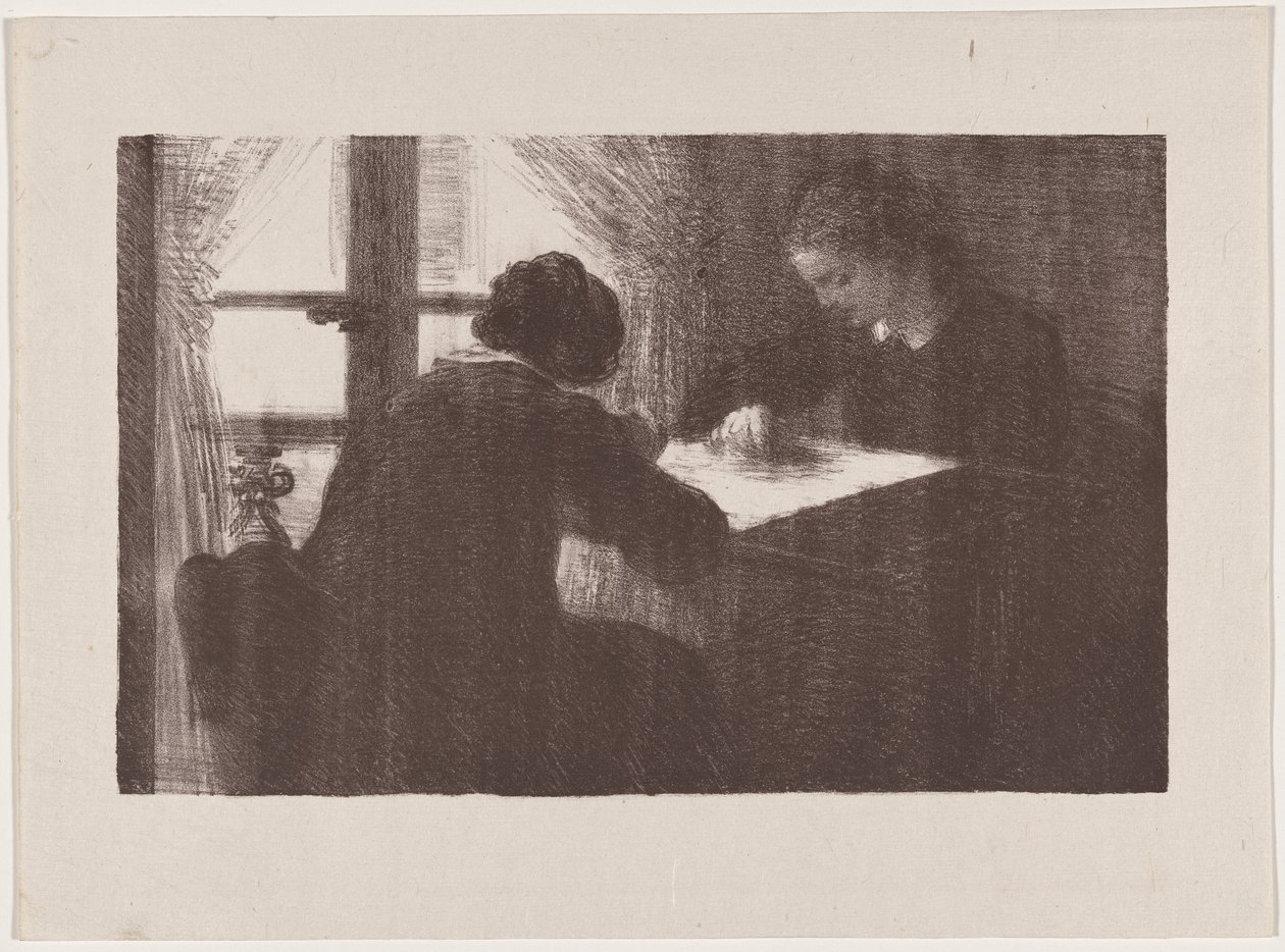 Interior (Las bordadoras) de Henri Fantin-Latour