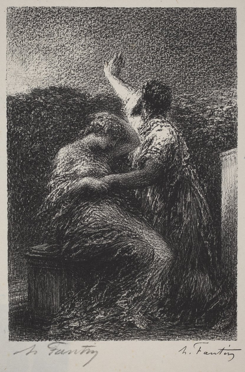El mago Balthazar y Fatime de Henri Fantin-Latour