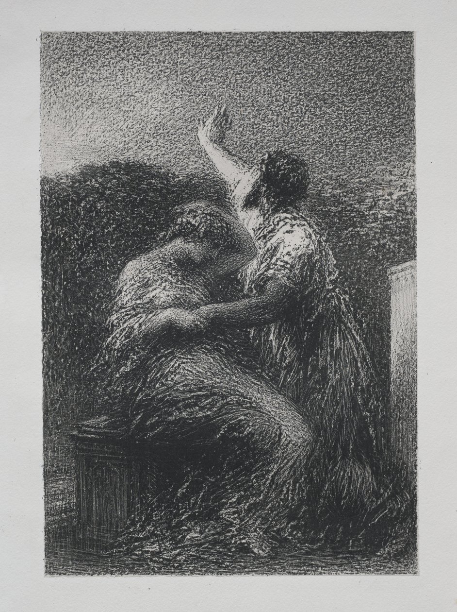 El mago Baltasar y Fatime de Henri Fantin-Latour