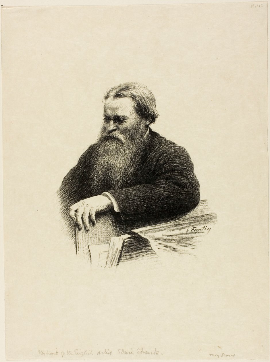 Retrato del artista Edwin Edwards de Henri Fantin-Latour