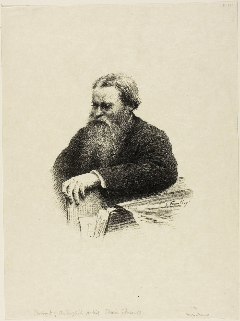Retrato del artista Edwin Edwards de Henri Fantin Latour