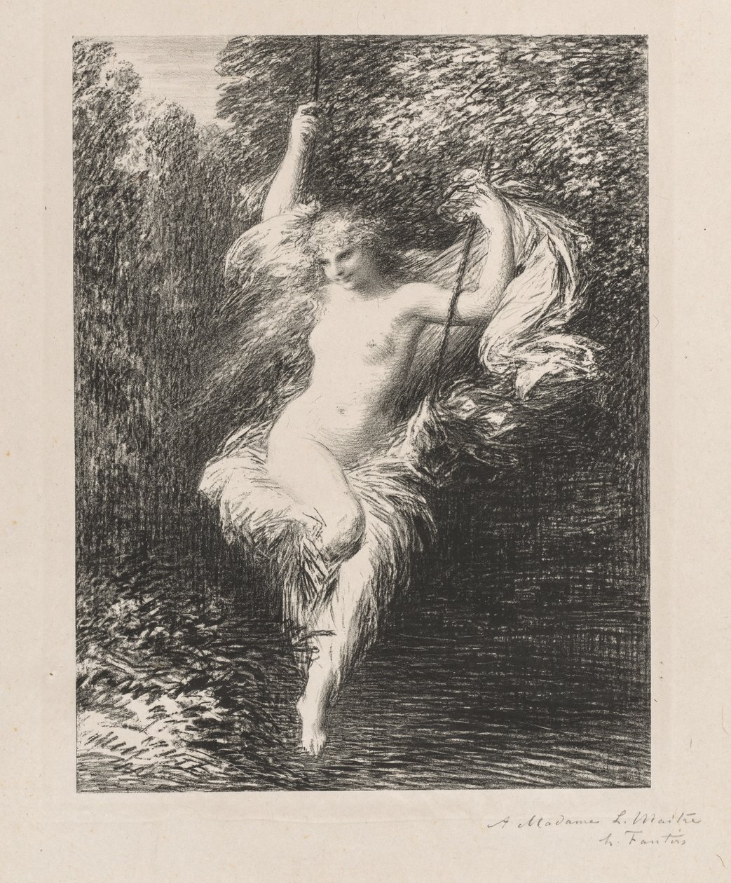 Sarah la Bañista de Henri Fantin-Latour