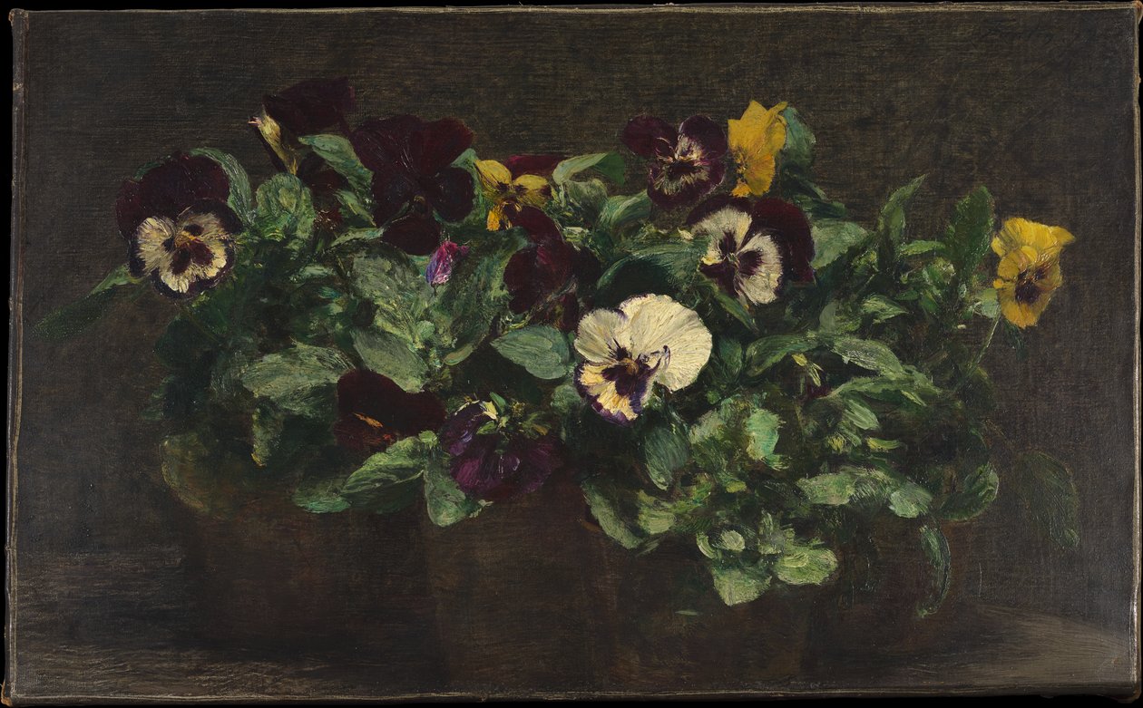 Bodegón con pensamientos de Henri Fantin-Latour