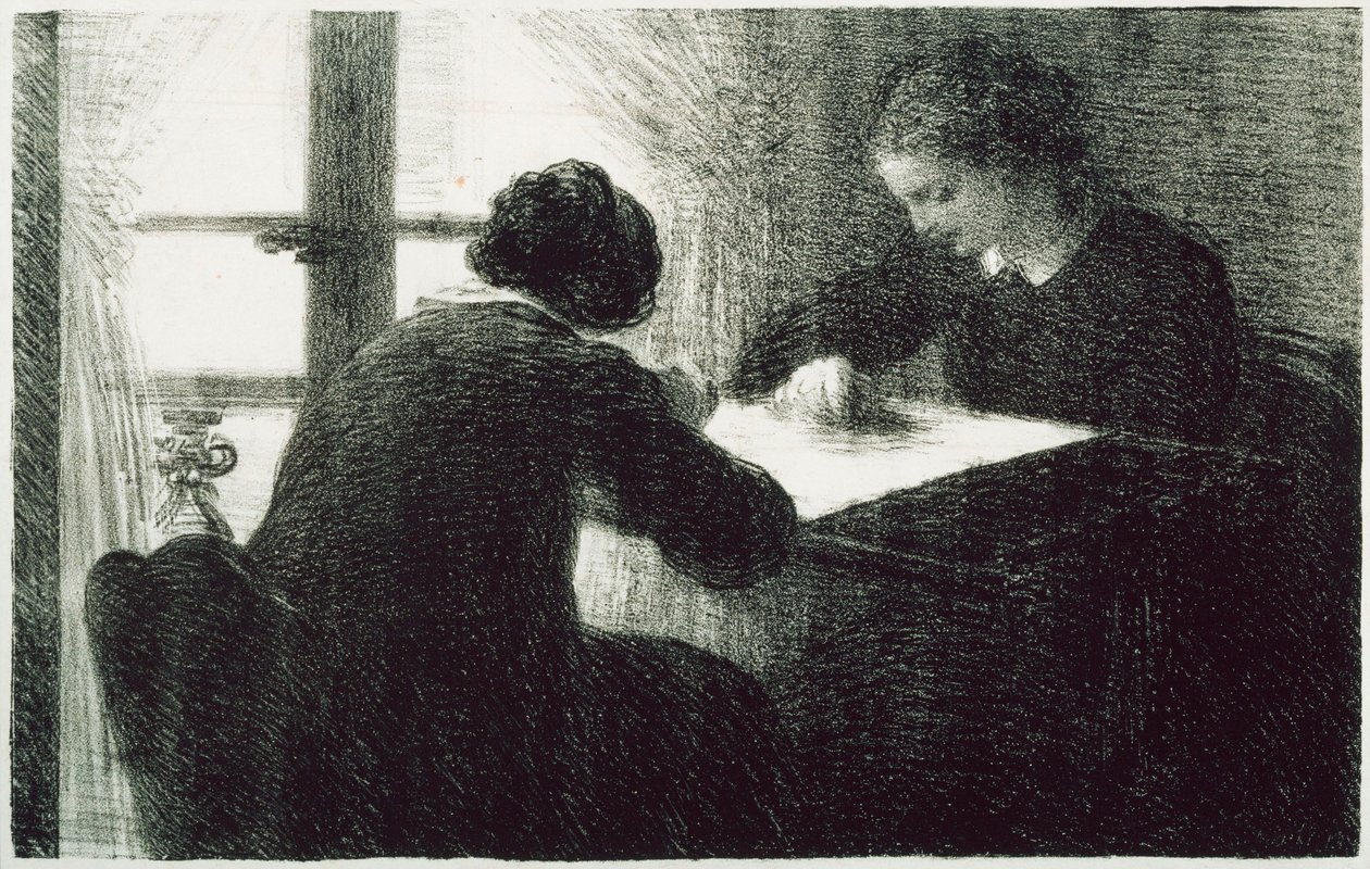 Las bordadoras (Les Brodeuses) de Henri Fantin-Latour