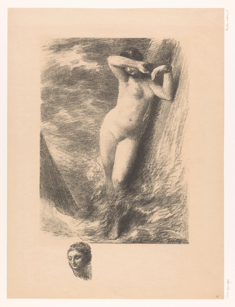 Andrómeda encadenada a una roca en el agua
Andrómeda de Ignace Henri Jean Fantin Latour