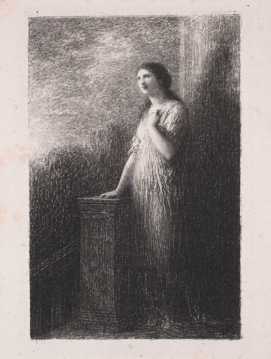 Confiando en la noche de Ignace Henri Jean Fantin Latour