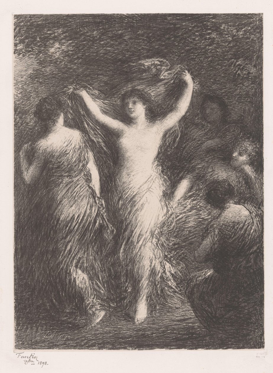 Bailar y mirar a las mujeres
Danses de Ignace Henri Jean Fantin Latour