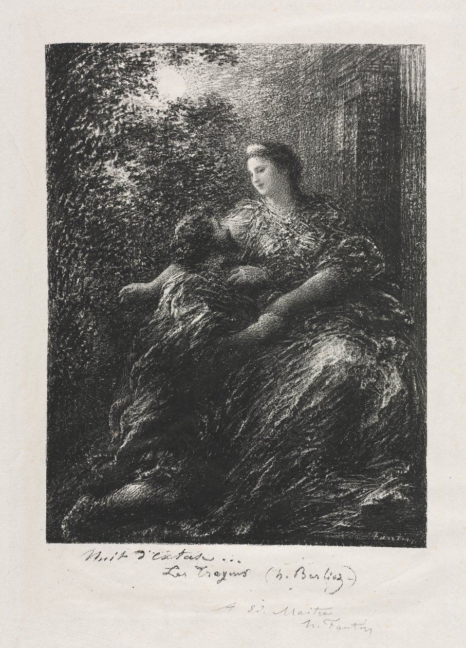 Dúo de los Troyanos de Ignace Henri Jean Fantin Latour