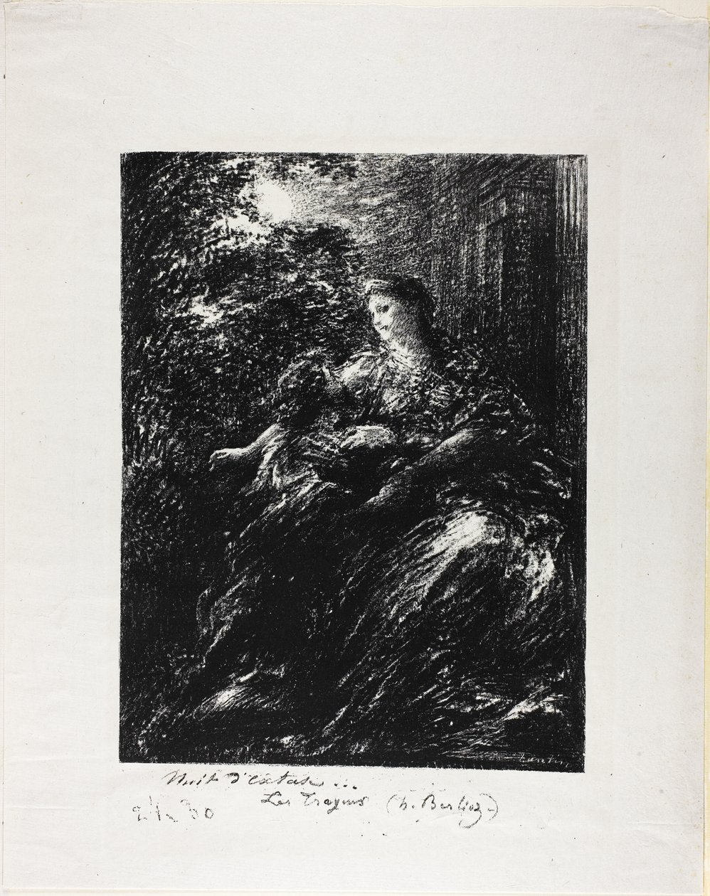 Dúo de los Troyanos, sexto plato de Ignace Henri Jean Fantin Latour