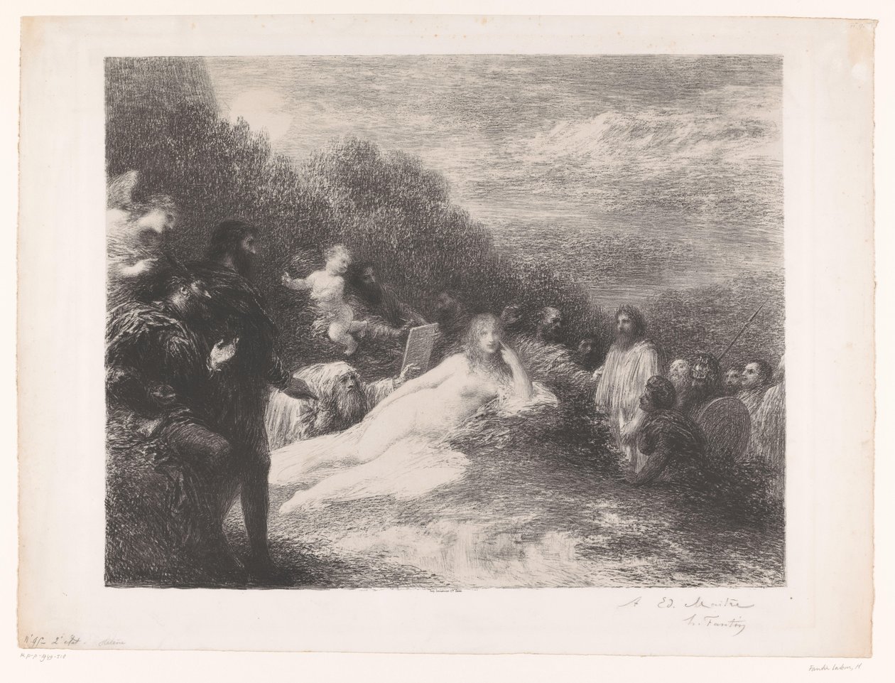 Fausto y Mefisto ven a Helena de Troya
Helene de Ignace Henri Jean Fantin Latour