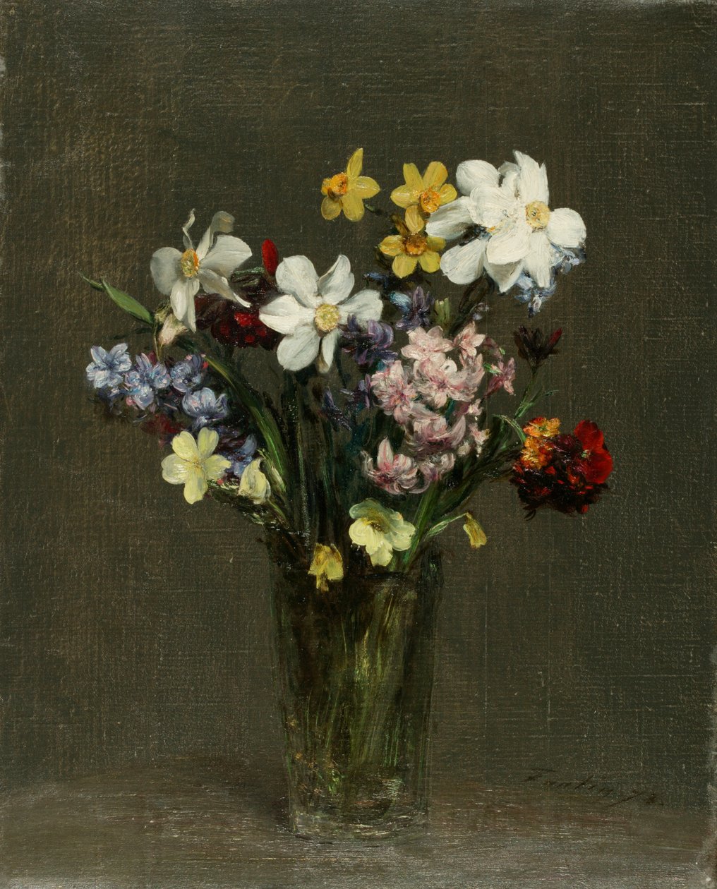 Flores en un jarrón de Henri Fantin Latour