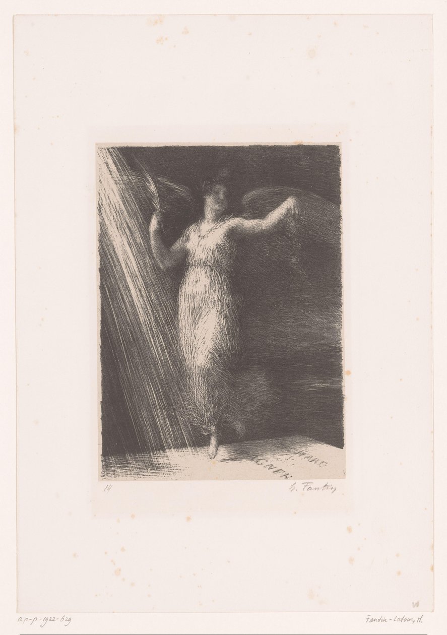 La gloria esparce flores en la tumba de Wagner
Réveil
Vida y obra de Richard Wagner (título de la serie) de Ignace Henri Jean Fantin Latour