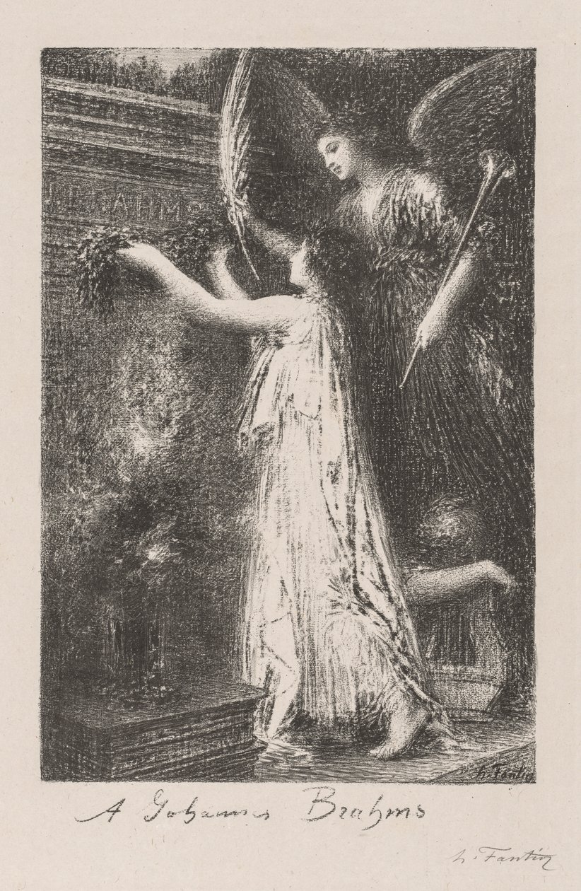 A Johannes Brahms de Ignace Henri Jean Fantin-Latour