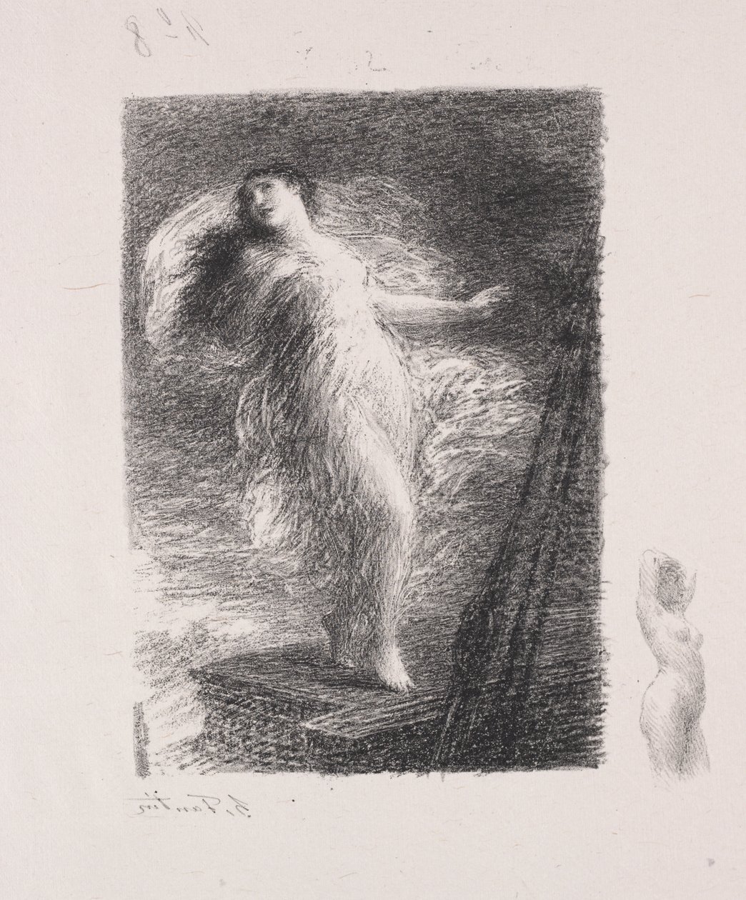 La joven Tarentina de Ignace Henri Jean Fantin Latour