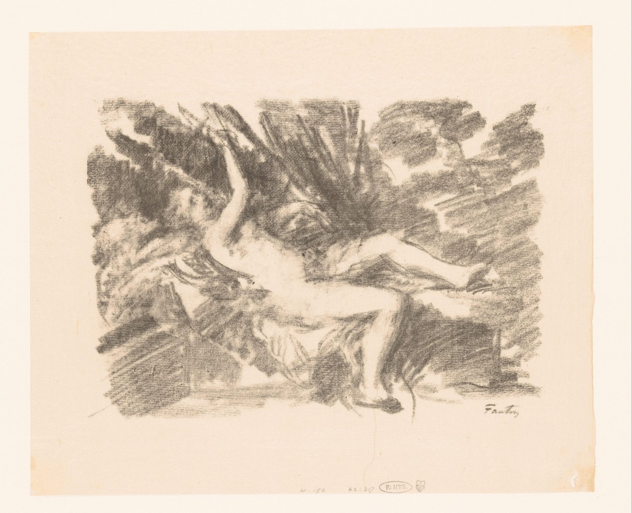 La mujer desnuda se despierta
Le Réveil de Ignace Henri Jean Fantin Latour