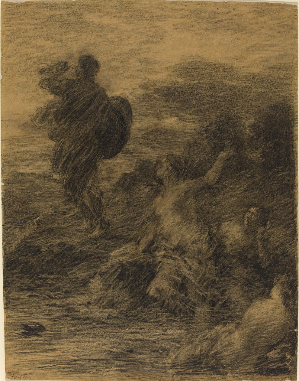 Sigfrido y las doncellas del Rin de Ignace Henri Jean Fantin Latour
