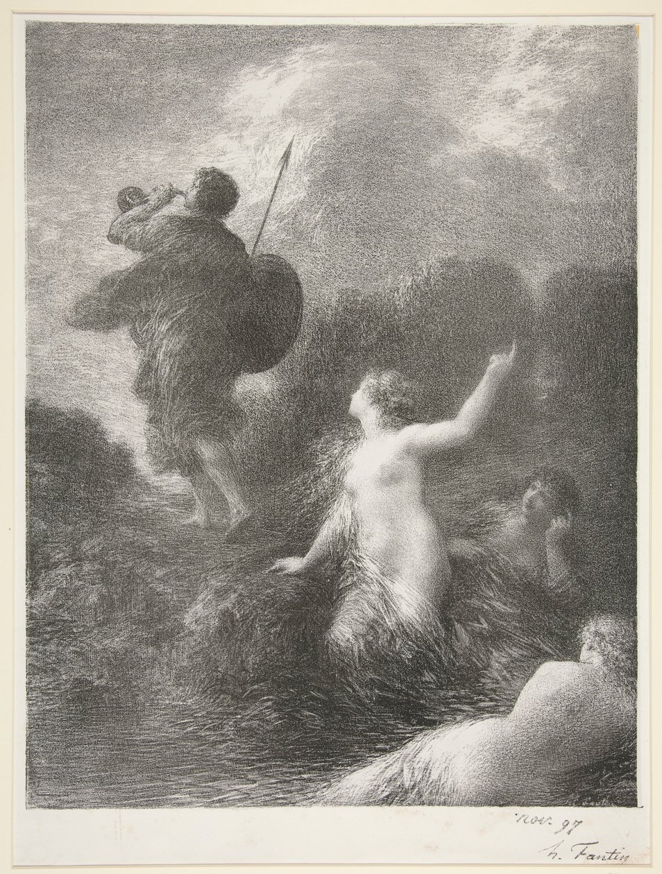 Siegfried y las doncellas del Rin de Ignace Henri Jean Fantin-Latour