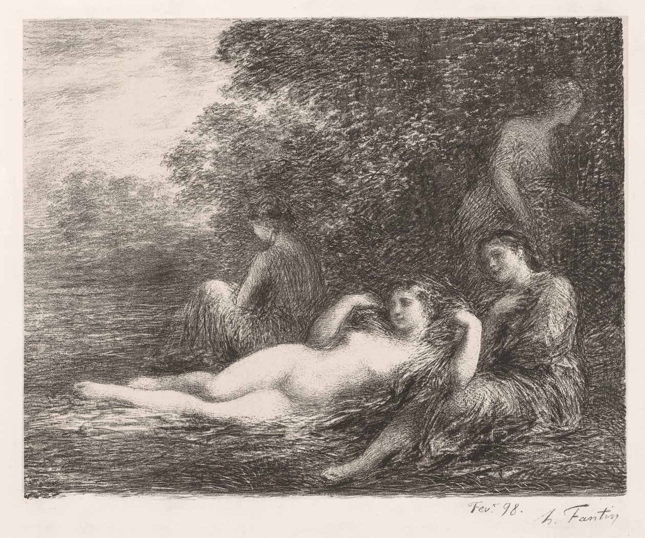 Los bañistas de Ignace Henri Jean Fantin Latour