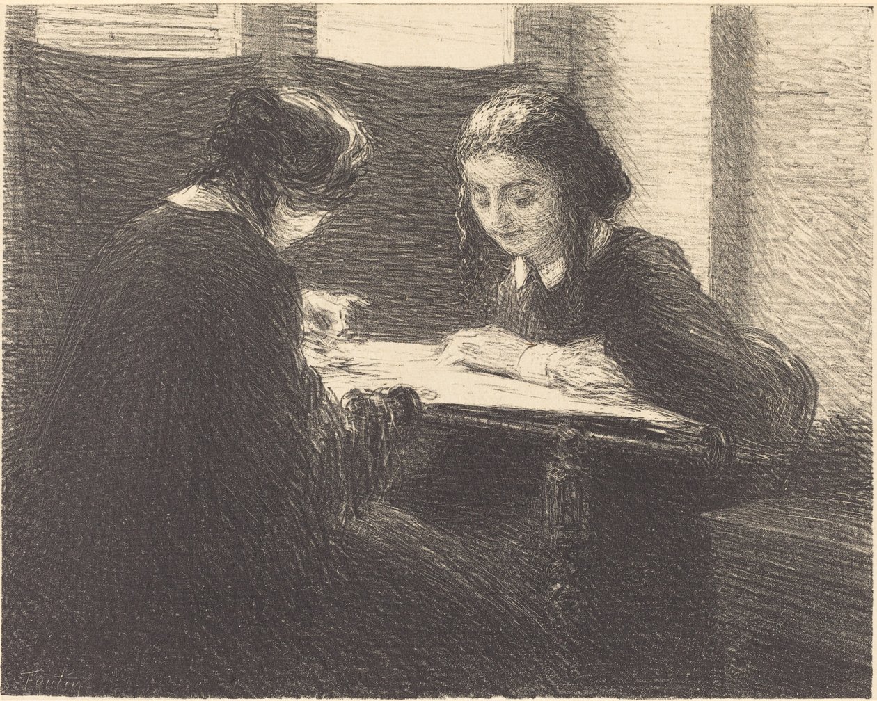 Las bordadoras de Ignace Henri Jean Fantin Latour