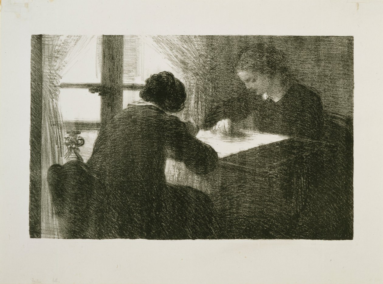 Los Bordadores, No. 2 de Ignace Henri Jean Fantin Latour