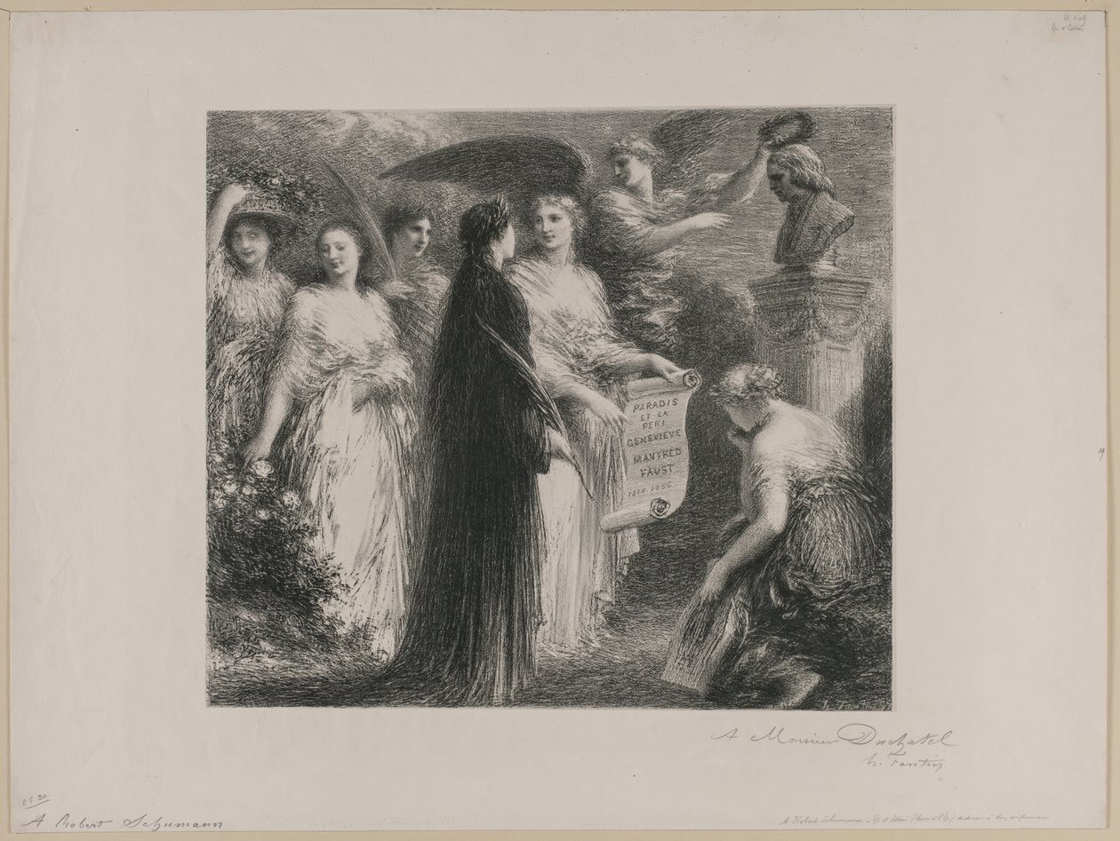 A Robert Schumann, 1894 de Ignace Henri Jean Fantin Latour