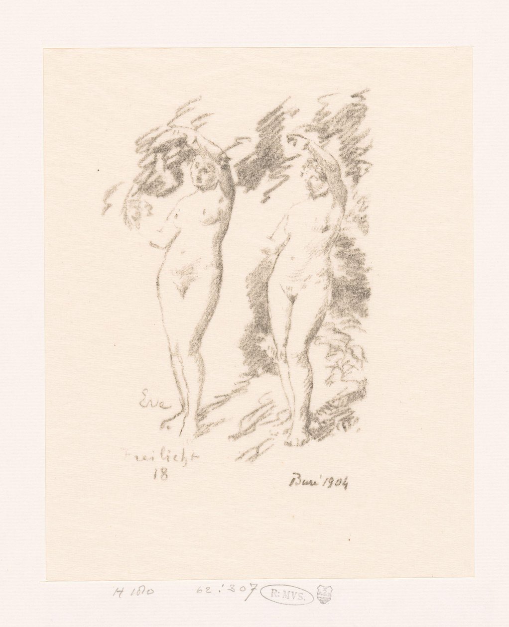 Dos estudios sobre Eva de Ignace Henri Jean Fantin Latour