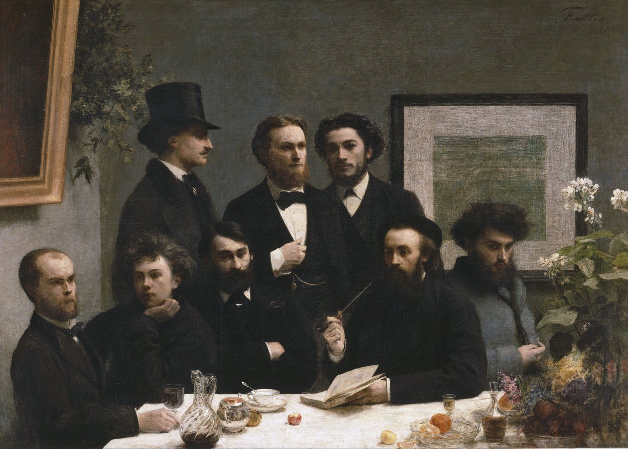 Un rincón de la mesa de Henri Fantin-Latour