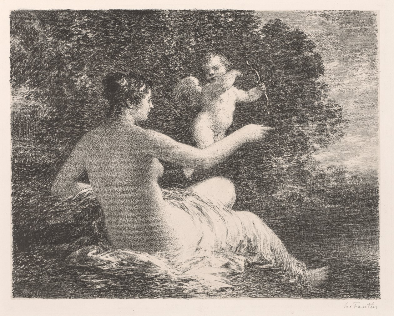 Venus y Cupido de Ignace Henri Jean Fantin-Latour