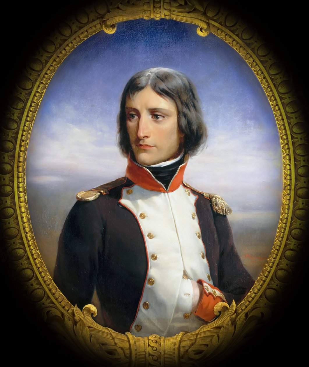 Napoleón Bonaparte como teniente coronel del 1er Batallón de voluntarios republicanos corsos de Henri Felix Emmanuel Philippoteaux