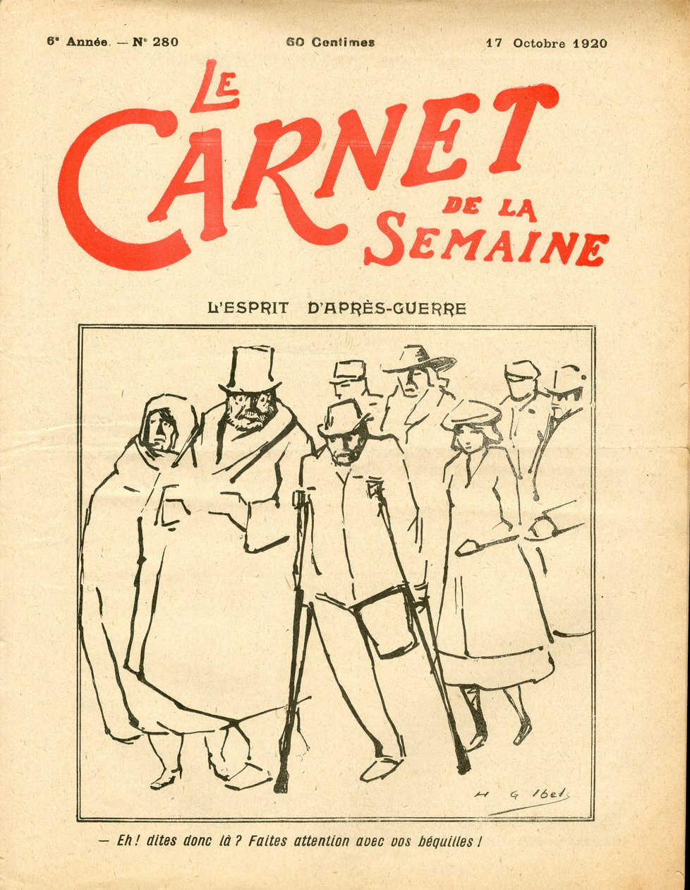 Portada de "Le Carnet de la semaine", Satírico en Colores de Henri Gabriel Ibels