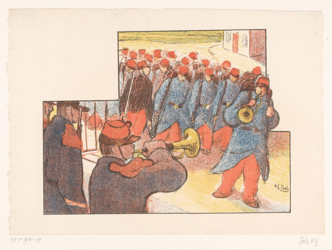 Desfile militar
Voorstellingen van het Théâtre Libre (título de la serie)
Programas del Teatro Libre (título de la serie) de Henri Gabriel Ibels