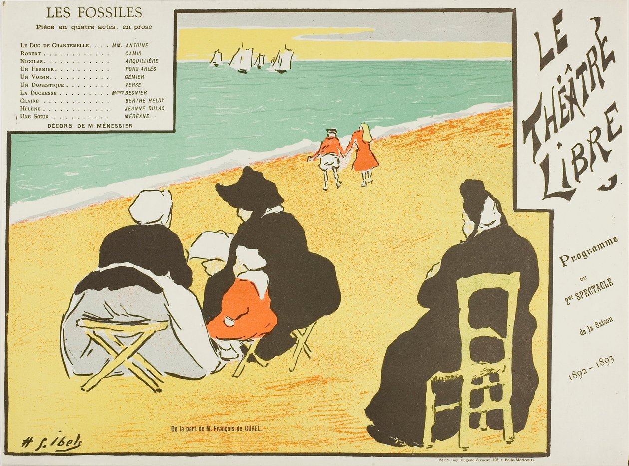 Segunda representación: Les Fossiles, para Le Théatre Libre de Henri Gabriel Ibels
