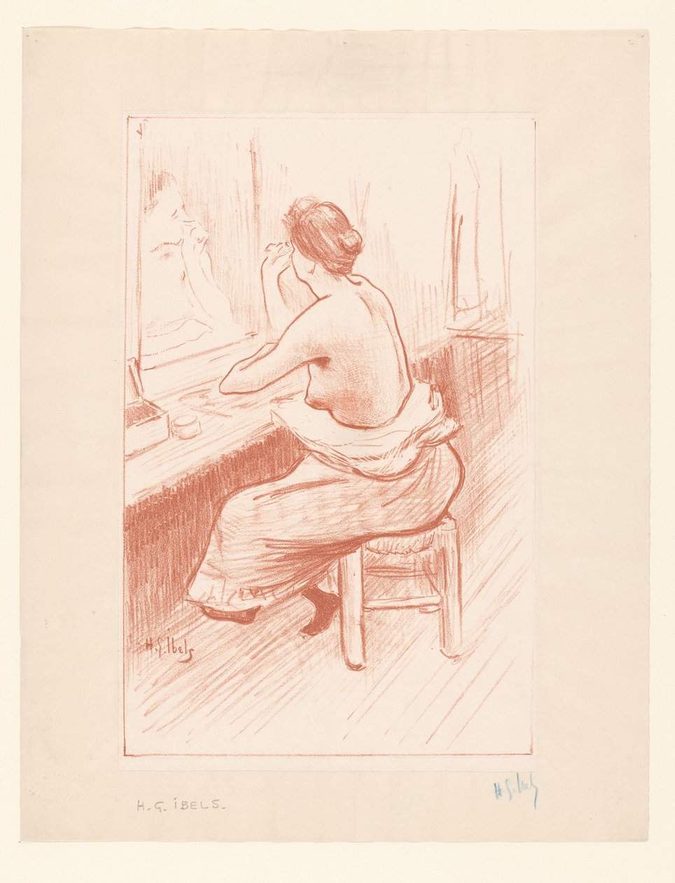 Mujer a su baño
Mensonges de Henri Gabriel Ibels