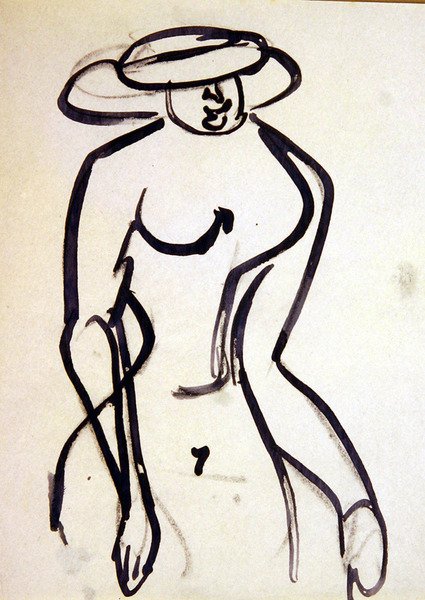 Paseante con cintura de avispa de Henri Gaudier Brzeska