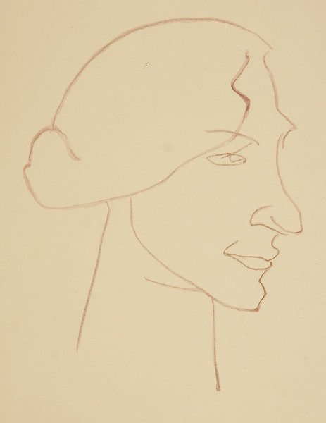 Sophie de Perfil de Henri Gaudier Brzeska