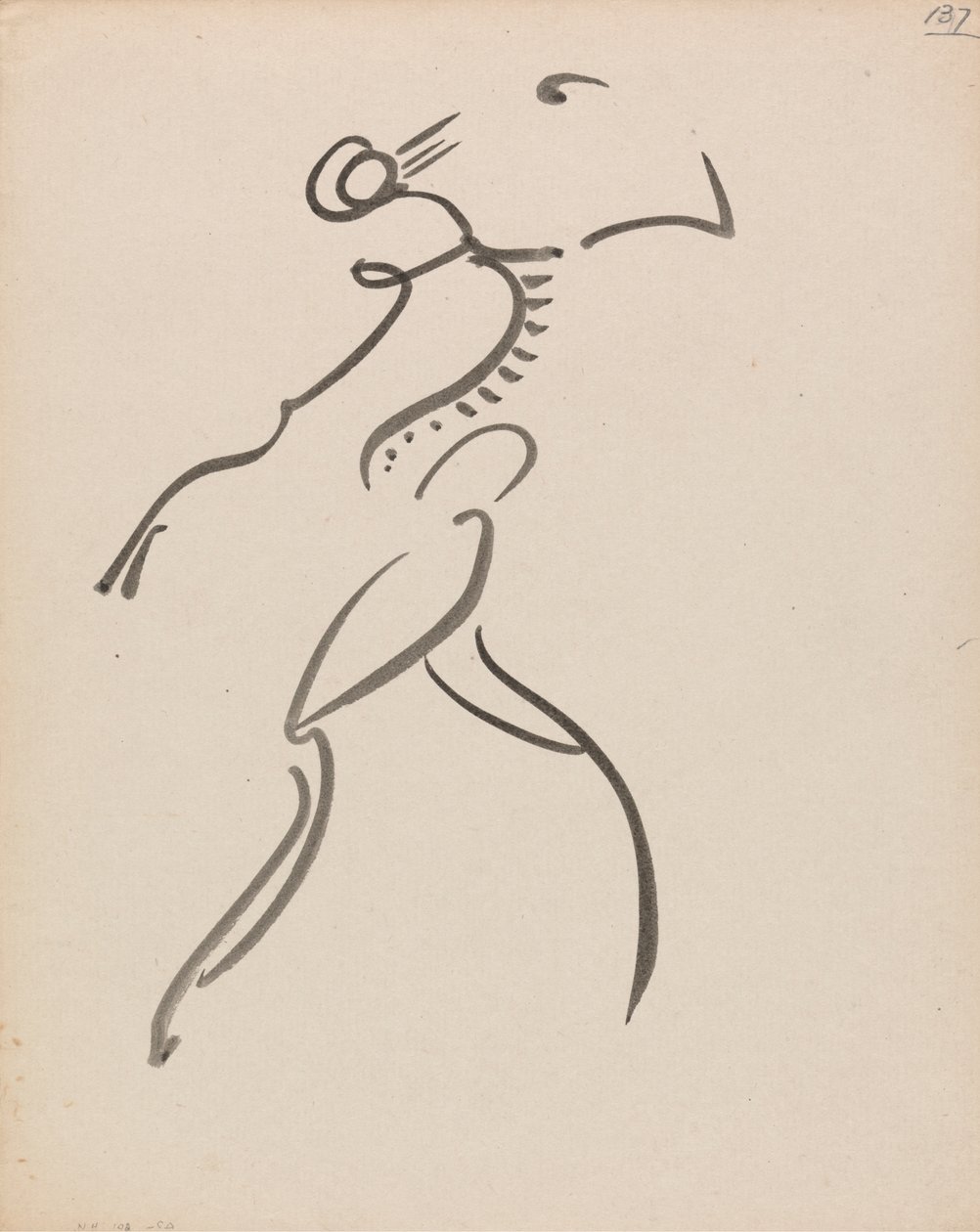 Figura danzante, de perfil de Henri Gaudier Brzeska