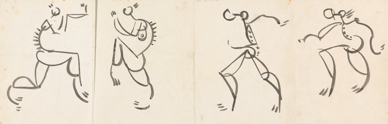 Friso de cuatro figuras danzantes de Henri Gaudier Brzeska