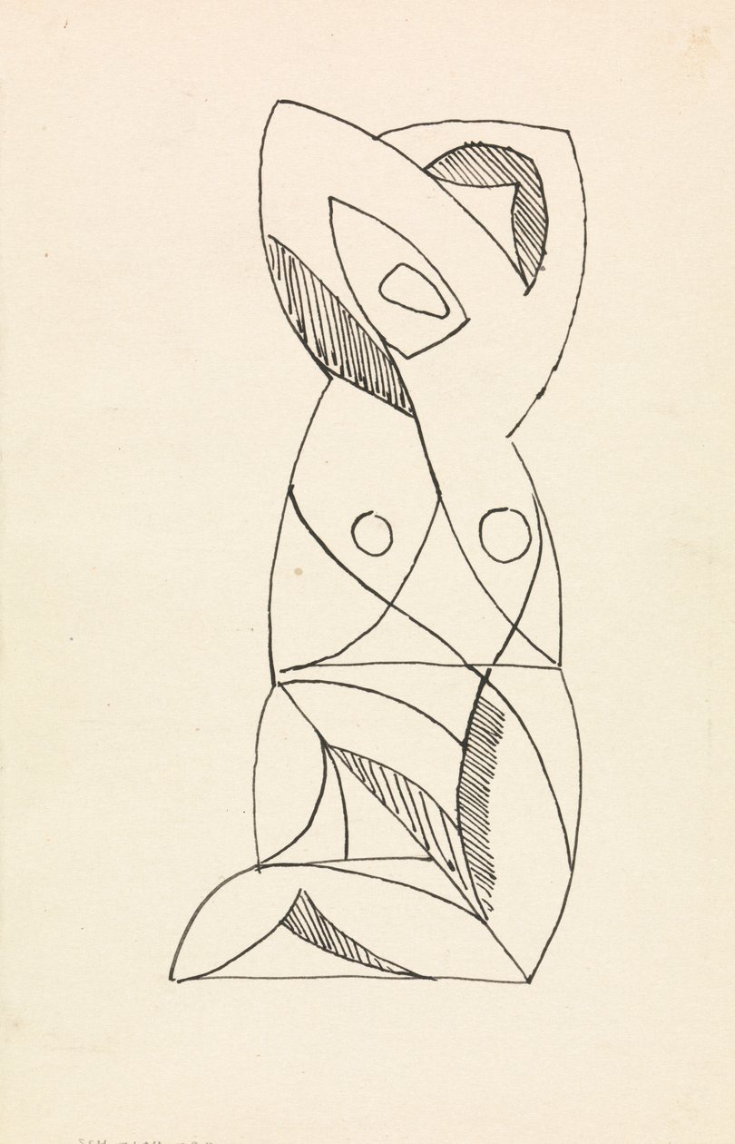Figura femenina arrodillada de Henri Gaudier Brzeska
