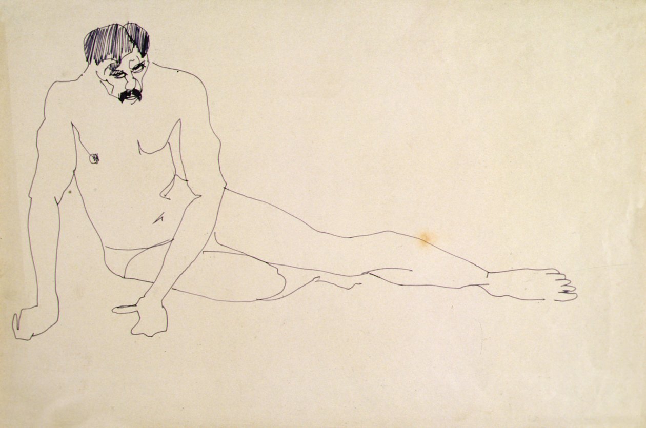 Desnudo Masculino Descansando de Henri Gaudier-Brzeska