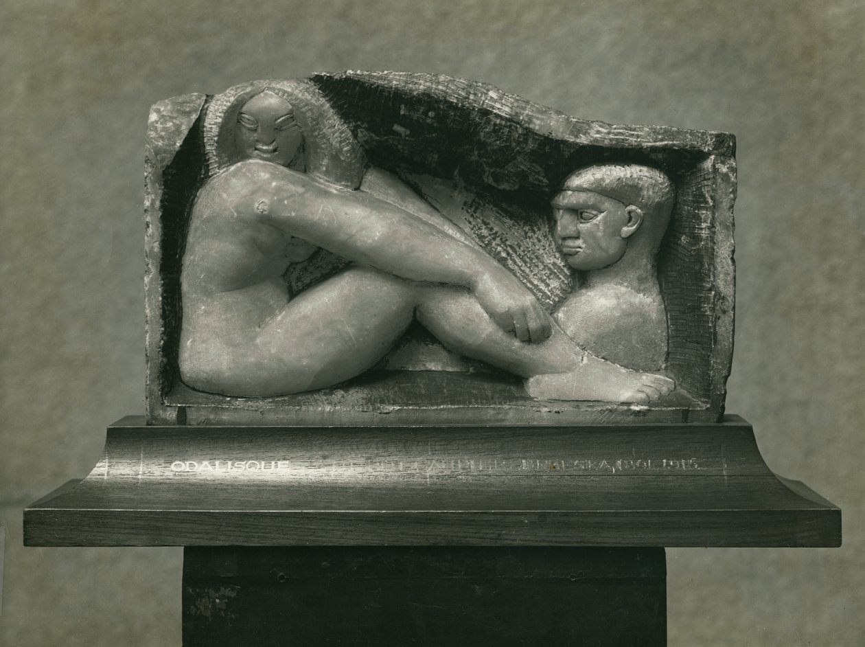Odalisca (Hombre y Mujer) 1912-13 (alabastro) de Henri Gaudier Brzeska