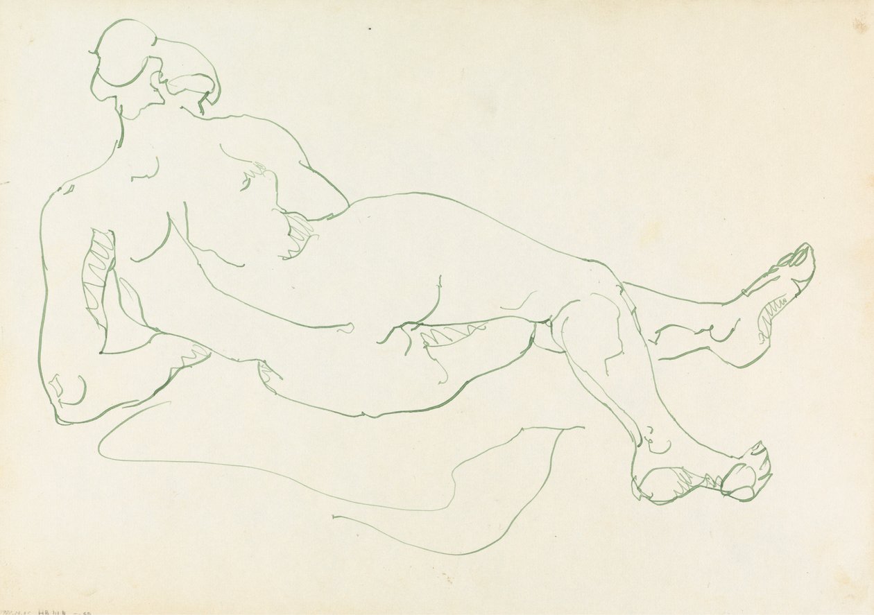 Figura femenina reclinada de Henri Gaudier Brzeska