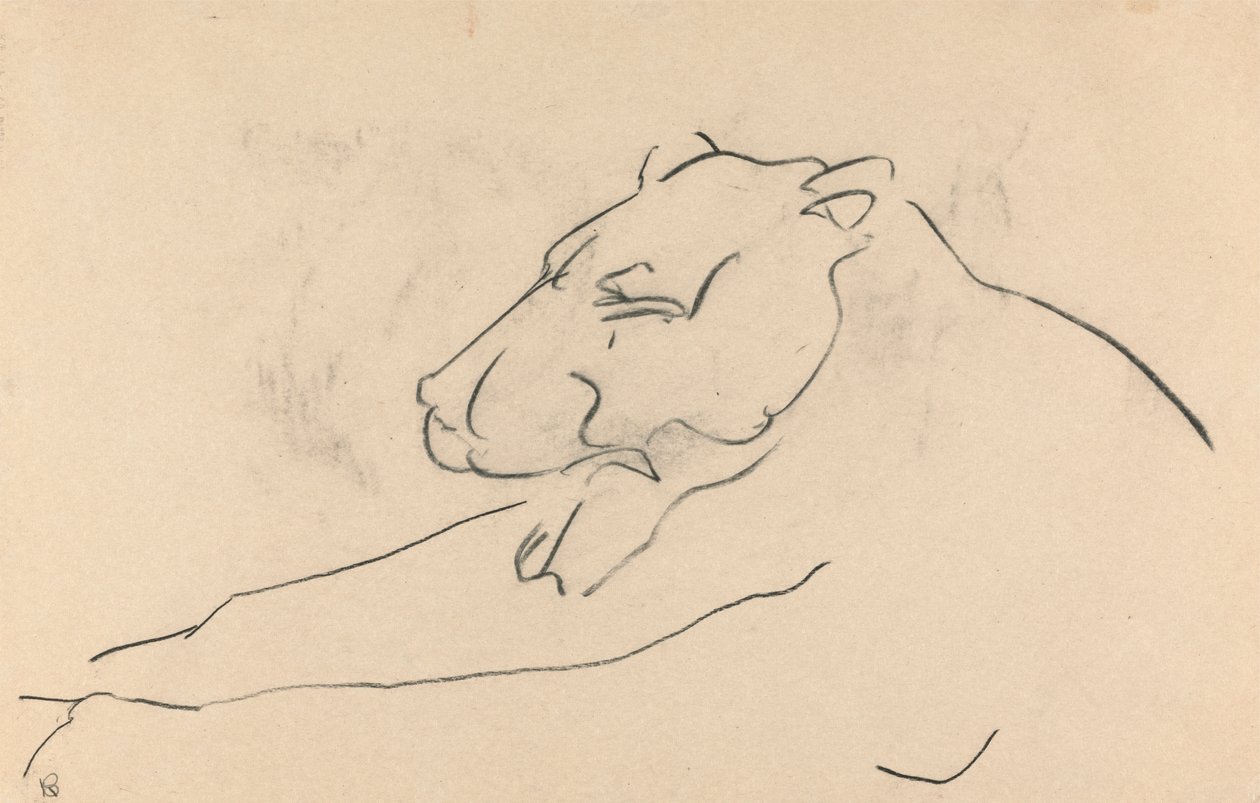 Leona reclinada de Henri Gaudier-Brzeska