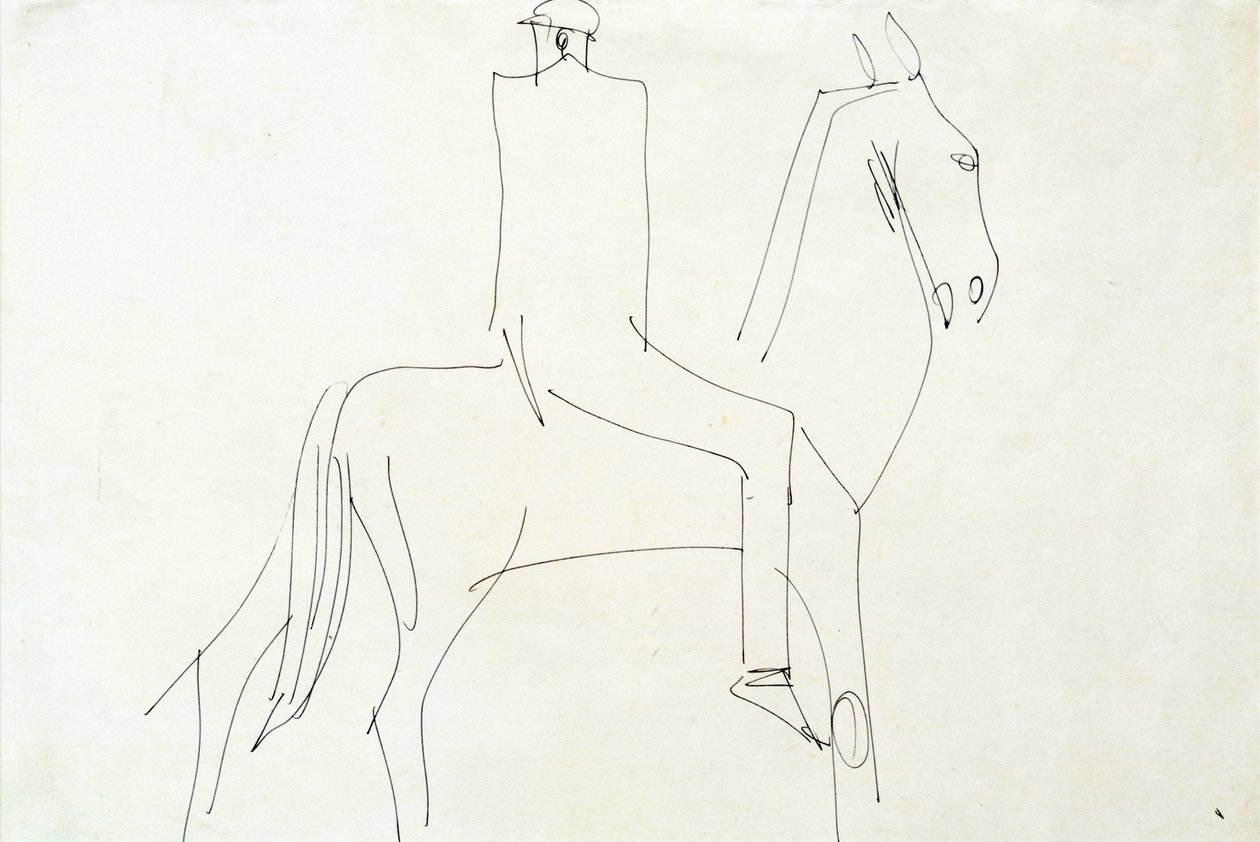 Jinete en Rotton Row, 1913 de Henri Gaudier Brzeska