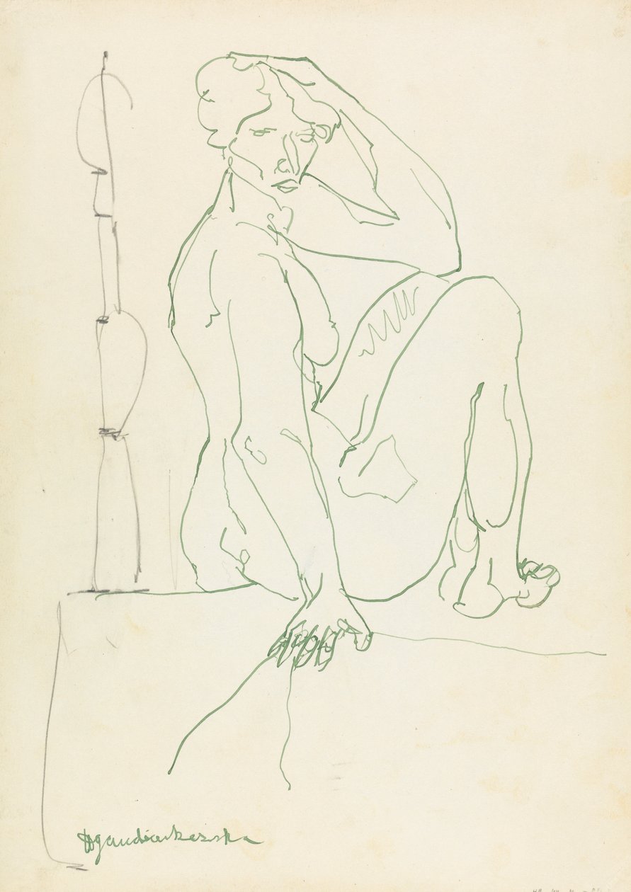 Figura femenina sentada de Henri Gaudier Brzeska