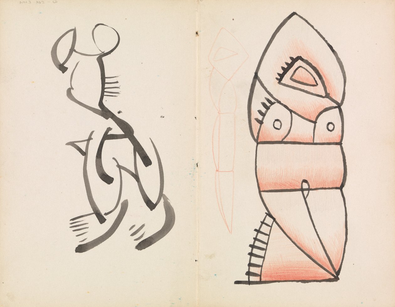 Estudio para escultura figurativa, Figura agazapada de Henri Gaudier Brzeska