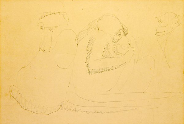 Tres monos de Henri Gaudier Brzeska